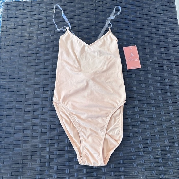 Capezio womens Camisole Leotard With Clear Transition Straps, Small - Picture 2 of 9